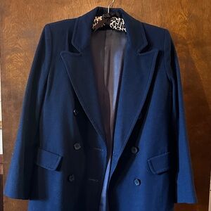 Fleurette Navy Pea Coat